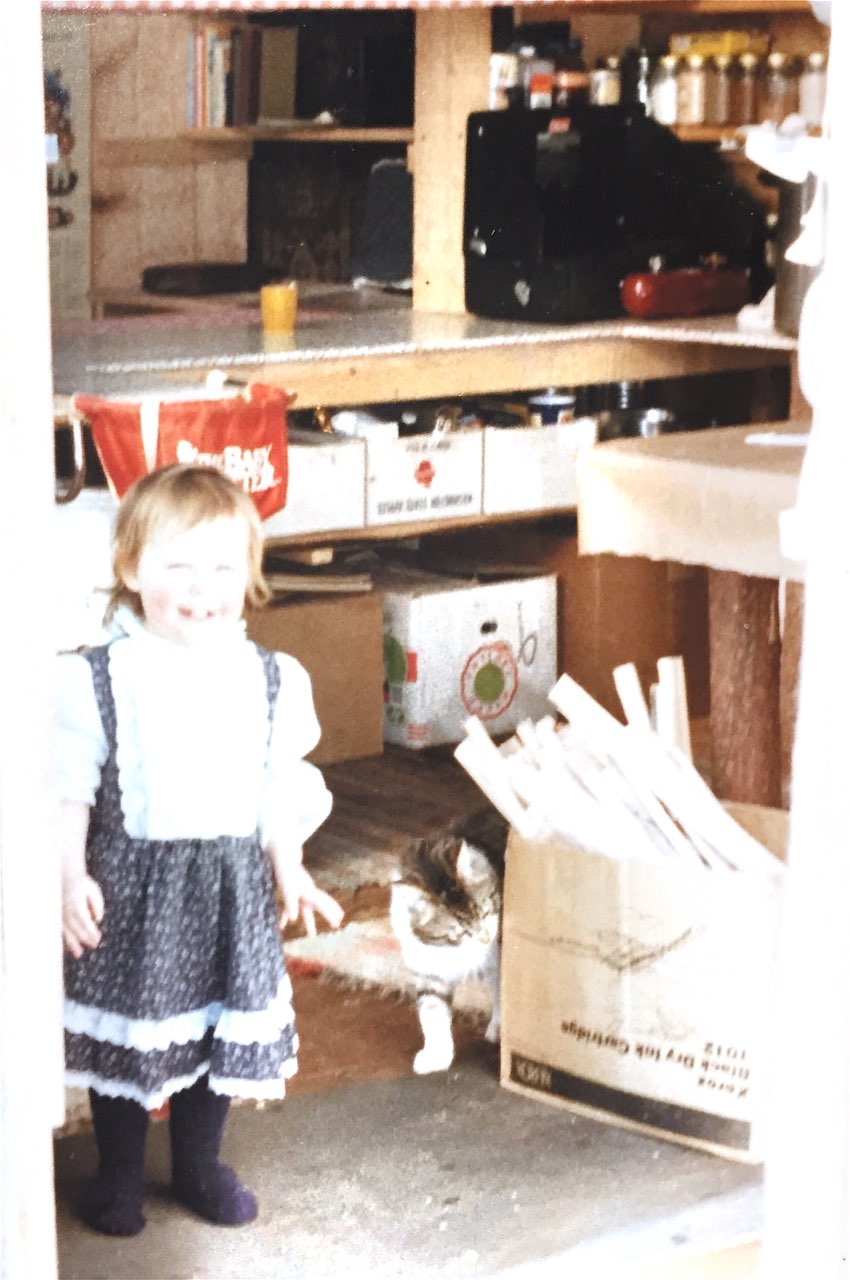 Waiting for her brothers