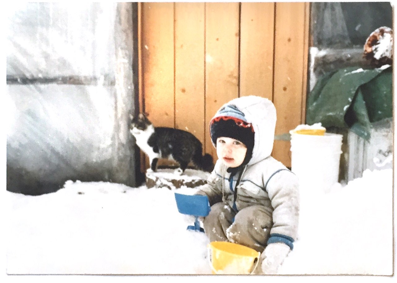 Outside fun with Fluffy